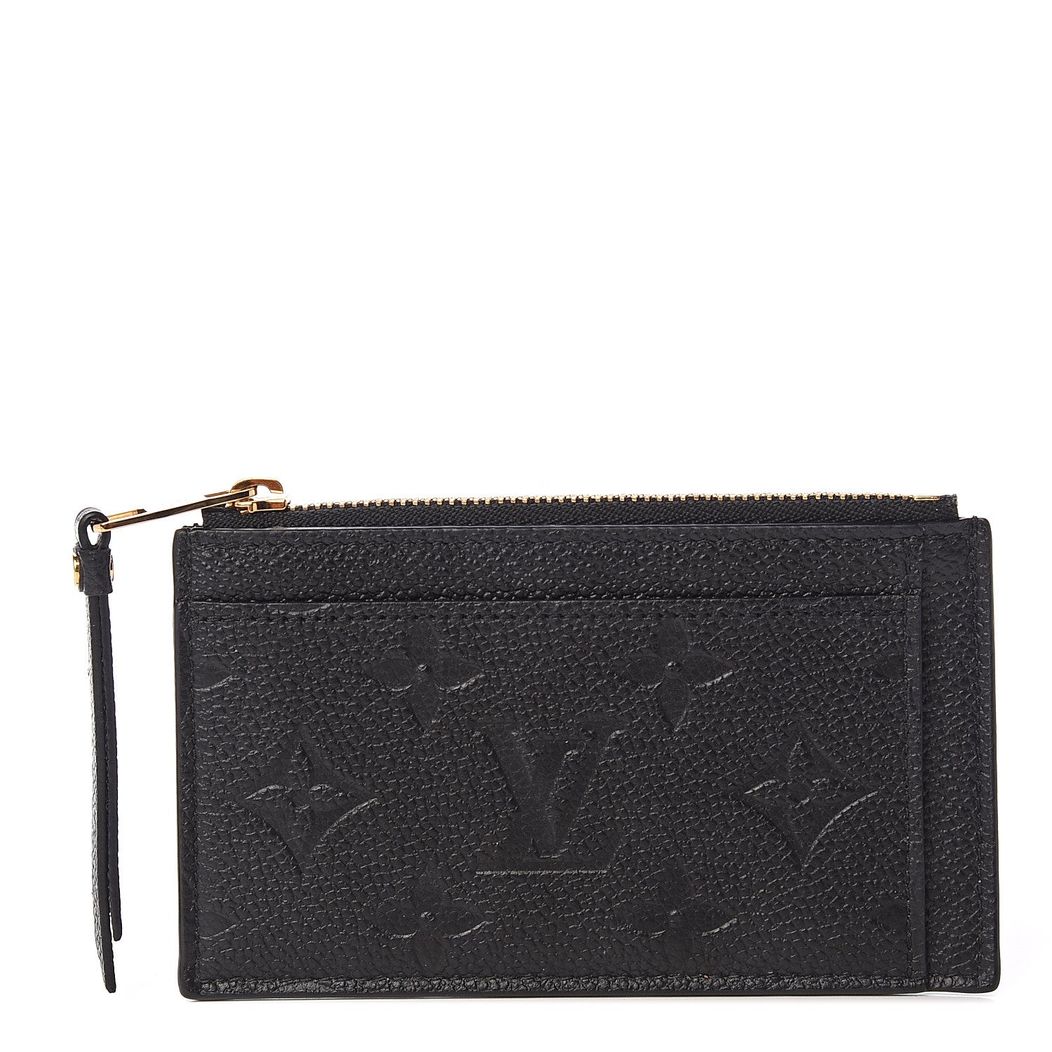 Louis Vuitton Empreinte Zipper Card Holder Black 1 of 8