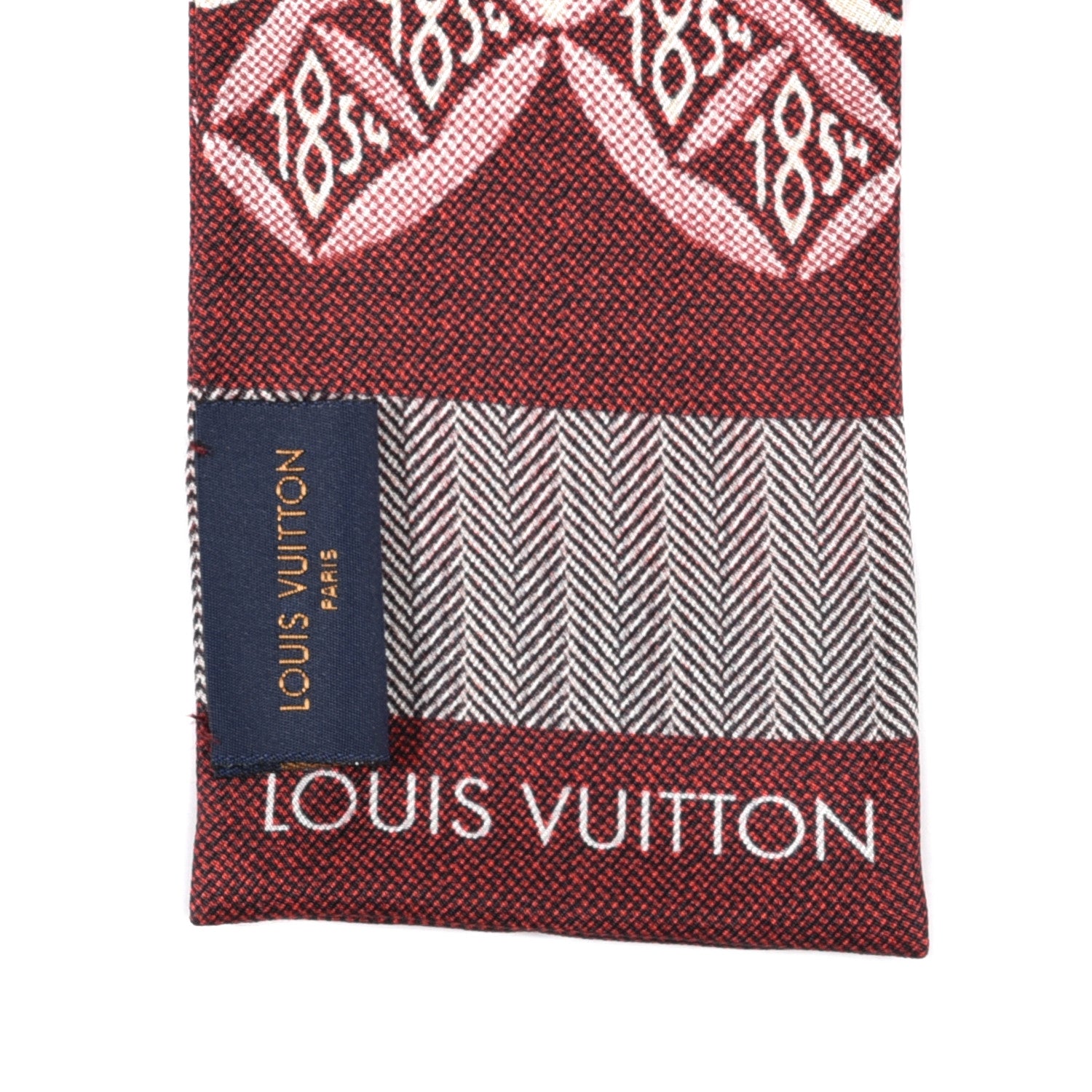 Louis Vuitton Silk Since 1854 Bandeau Bordeaux 4 of 4