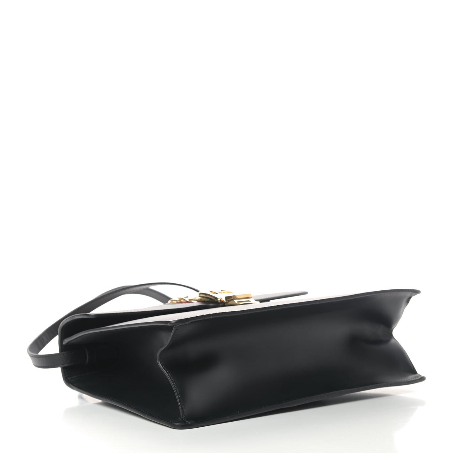 Calfskin Medium Sylvie Top Handle Bag Black