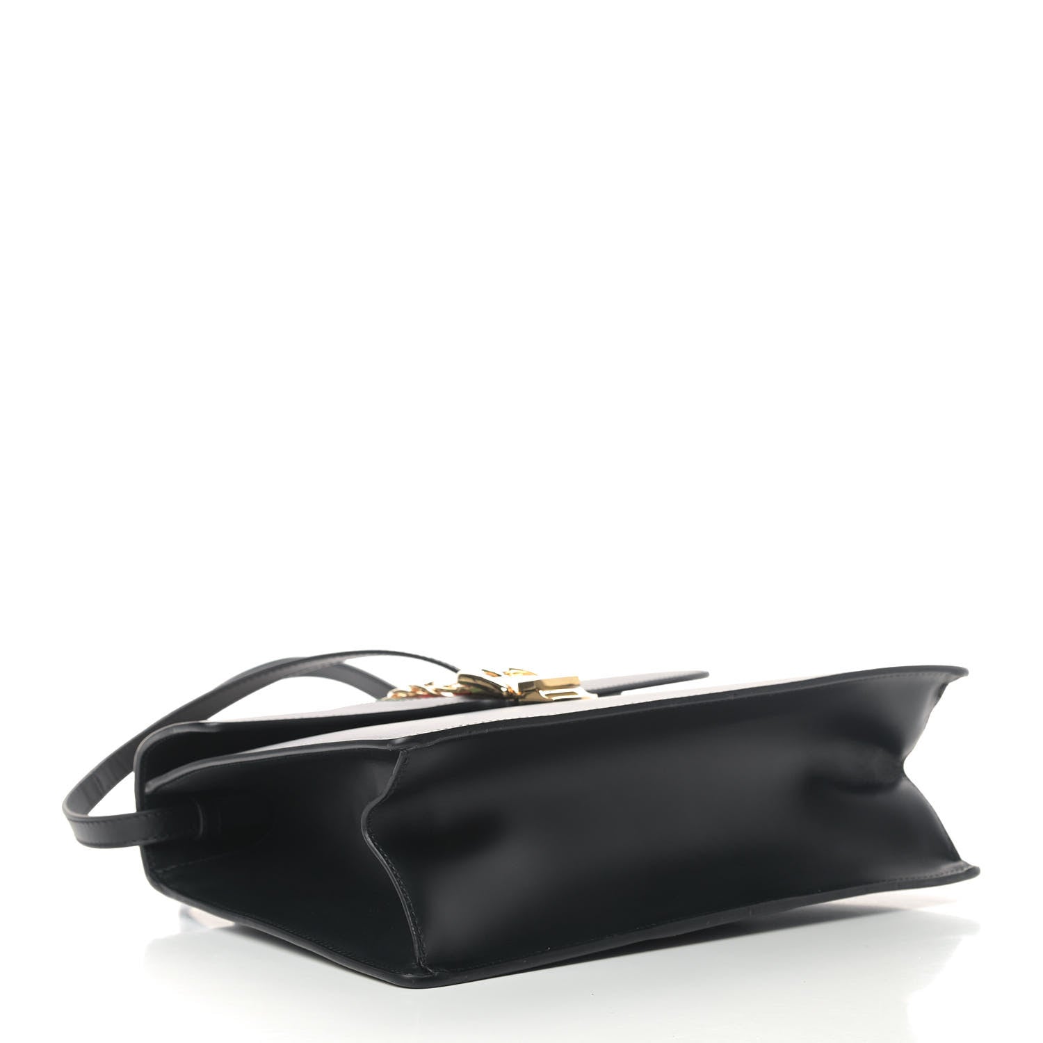 Gucci Calfskin Medium Sylvie Top Handle Bag Black 3 of 6