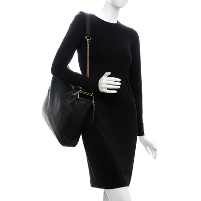 Chloe Sheepskin Vanessa Chain Shoulder Bag Black 2 of 7