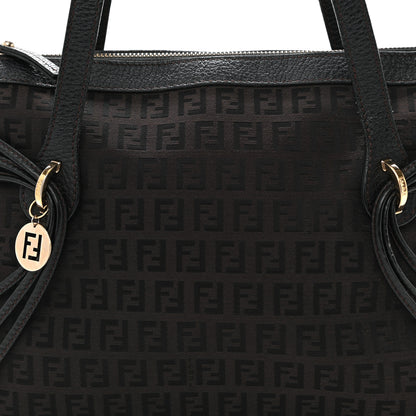 Fendi Zucchino Shoulder Bag Black 7 of 12