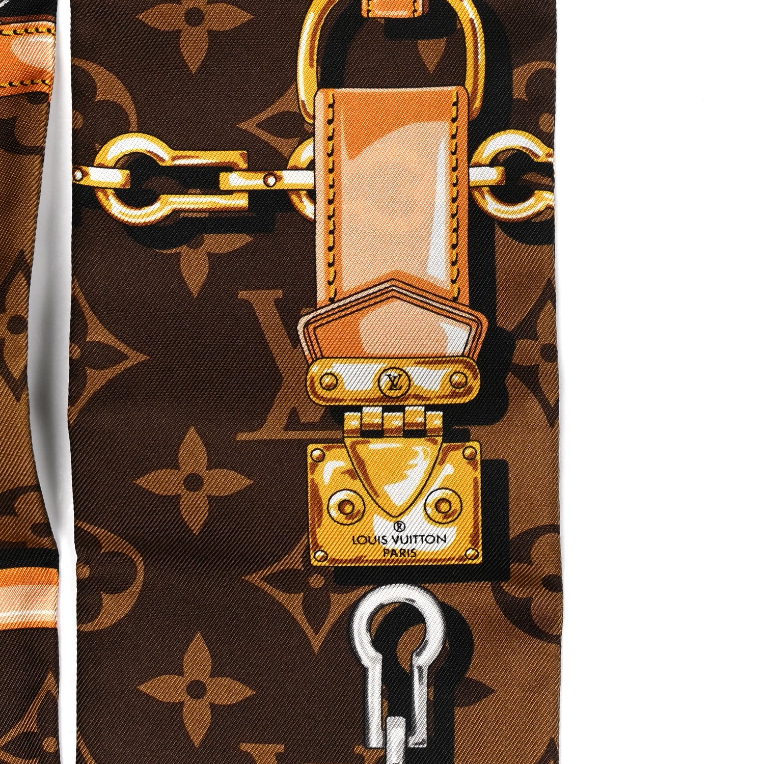 Louis Vuitton Silk Monogram Confidential Bandeau Brown 4 of 5