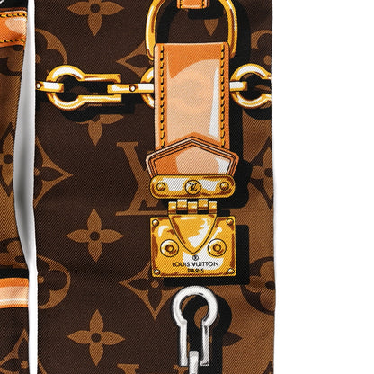 Louis Vuitton Silk Monogram Confidential Bandeau Brown 4 of 5