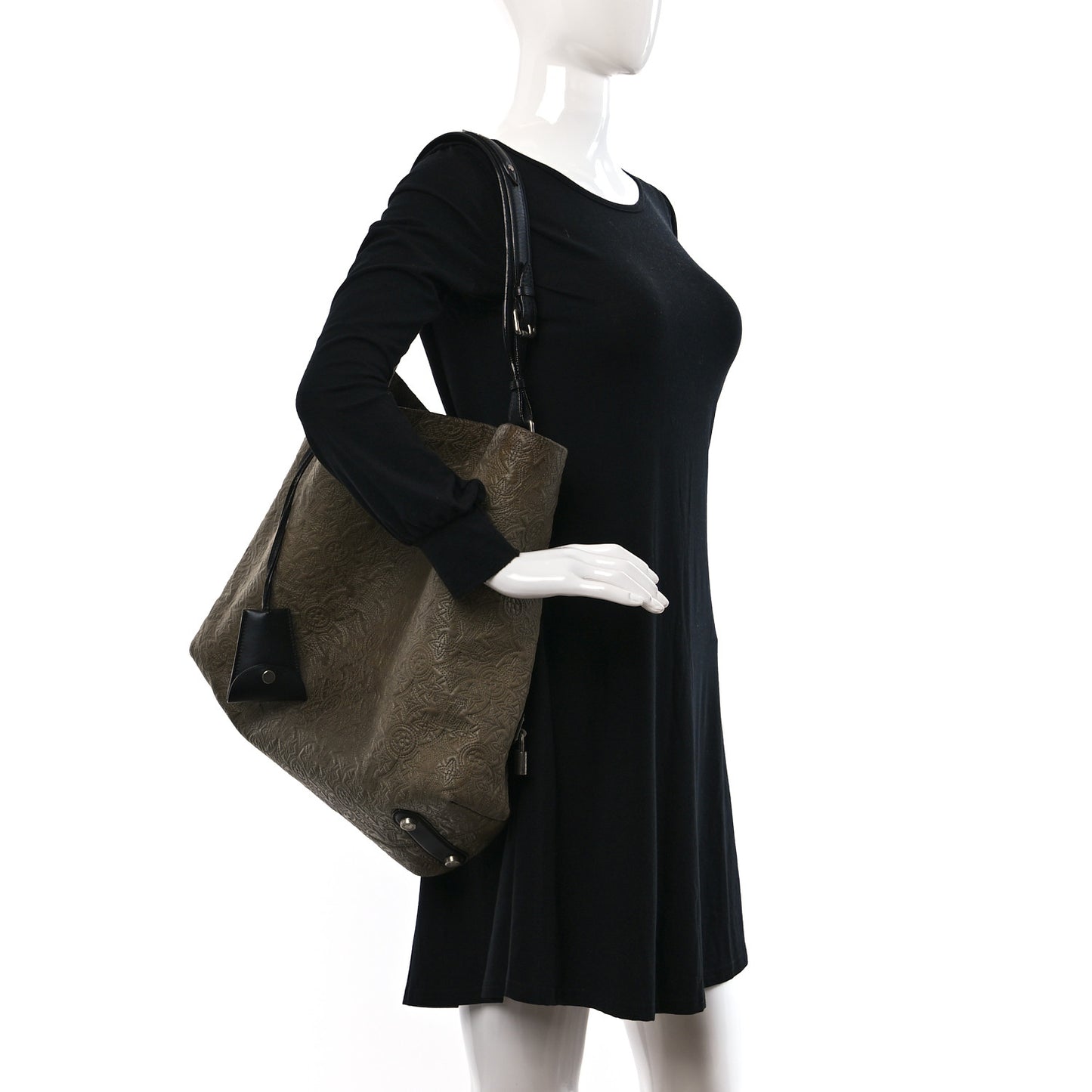 Monogram Lambskin Antheia Hobo GM Fumee