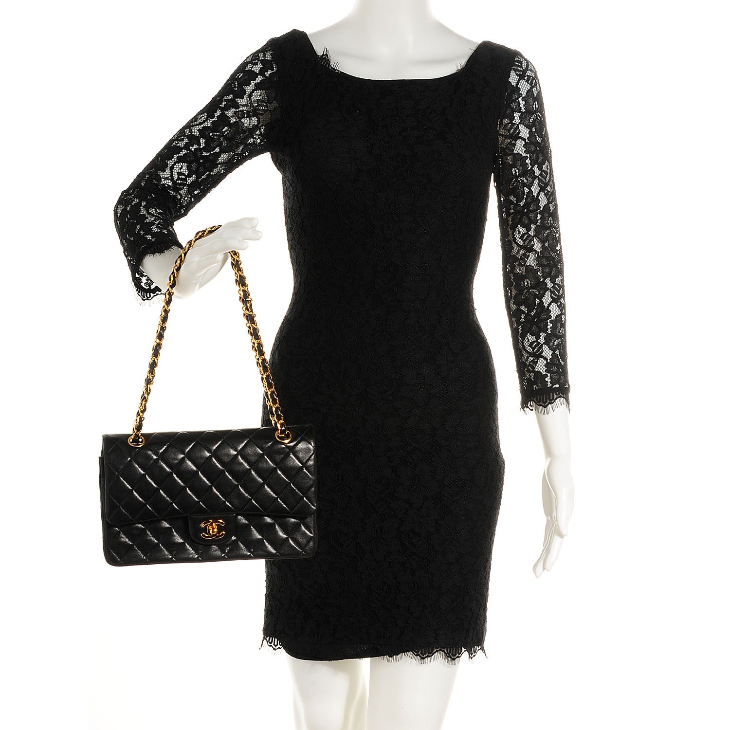 Chanel Lambskin Small Double Flap Black 2 of 8