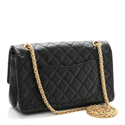 Chanel Aged Calfskin Lucky Charms 2.55 Reissue 225 Flap Black 3 of 11