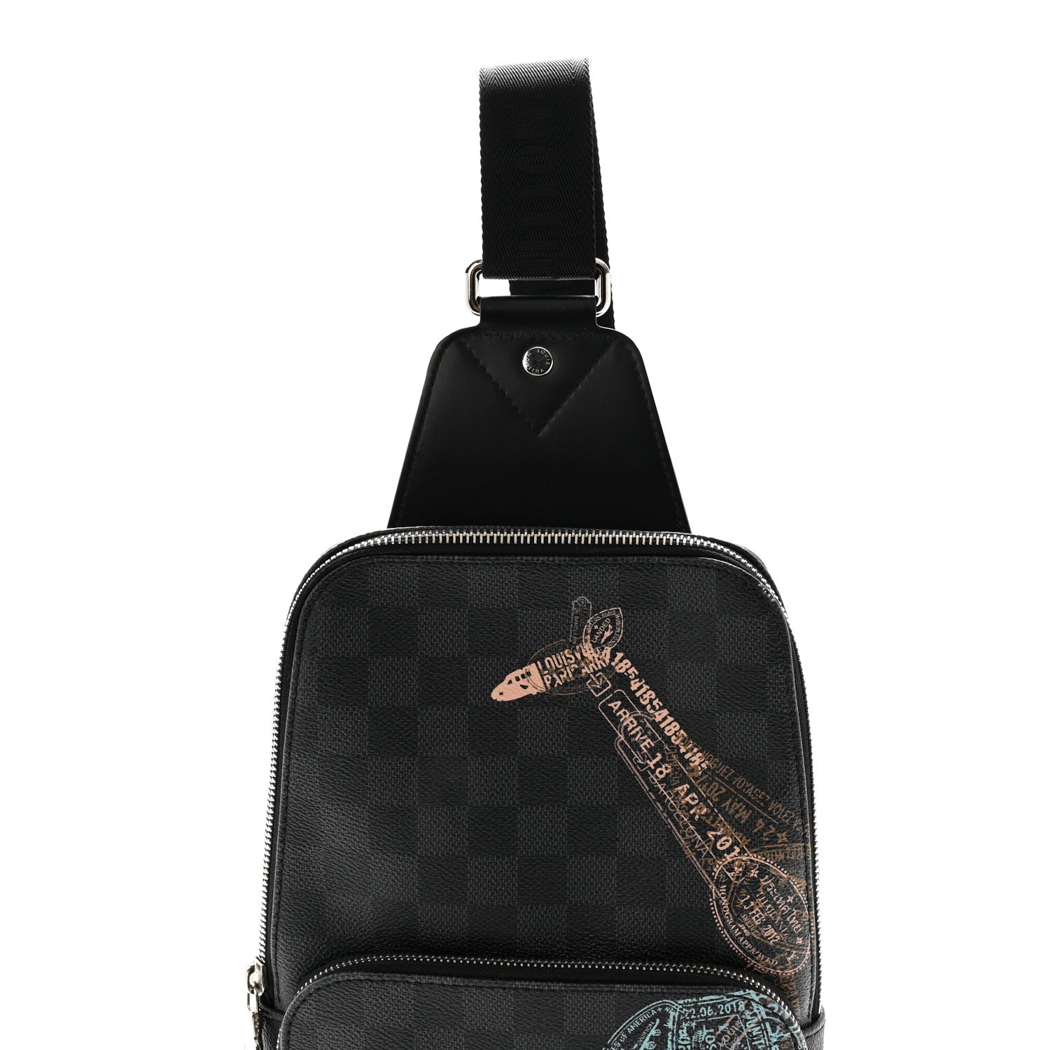 Louis Vuitton Damier Graphite Wild Animals Avenue Sling Backpack 7 of 10