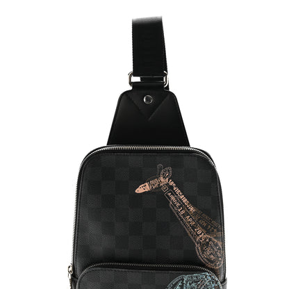 Louis Vuitton Damier Graphite Wild Animals Avenue Sling Backpack 7 of 10