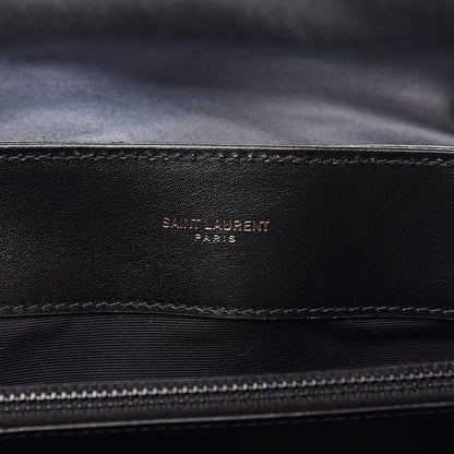 Saint Laurent Calfskin Y Quilted Monogram Medium Loulou Chain Satchel Black 7 of 10