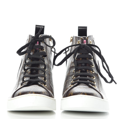 Louis Vuitton Calfskin Monogram World Tour Sneaker Boot 36 2 of 11
