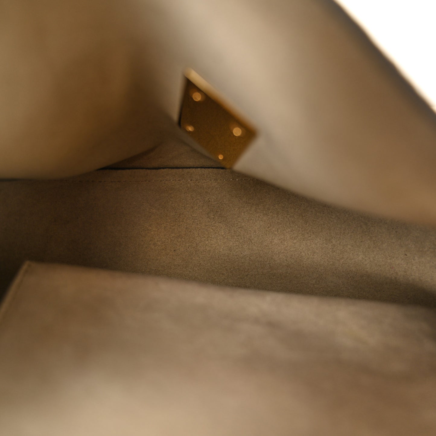 Suede Smooth Calfskin Drew Shoulder Bag Caramel