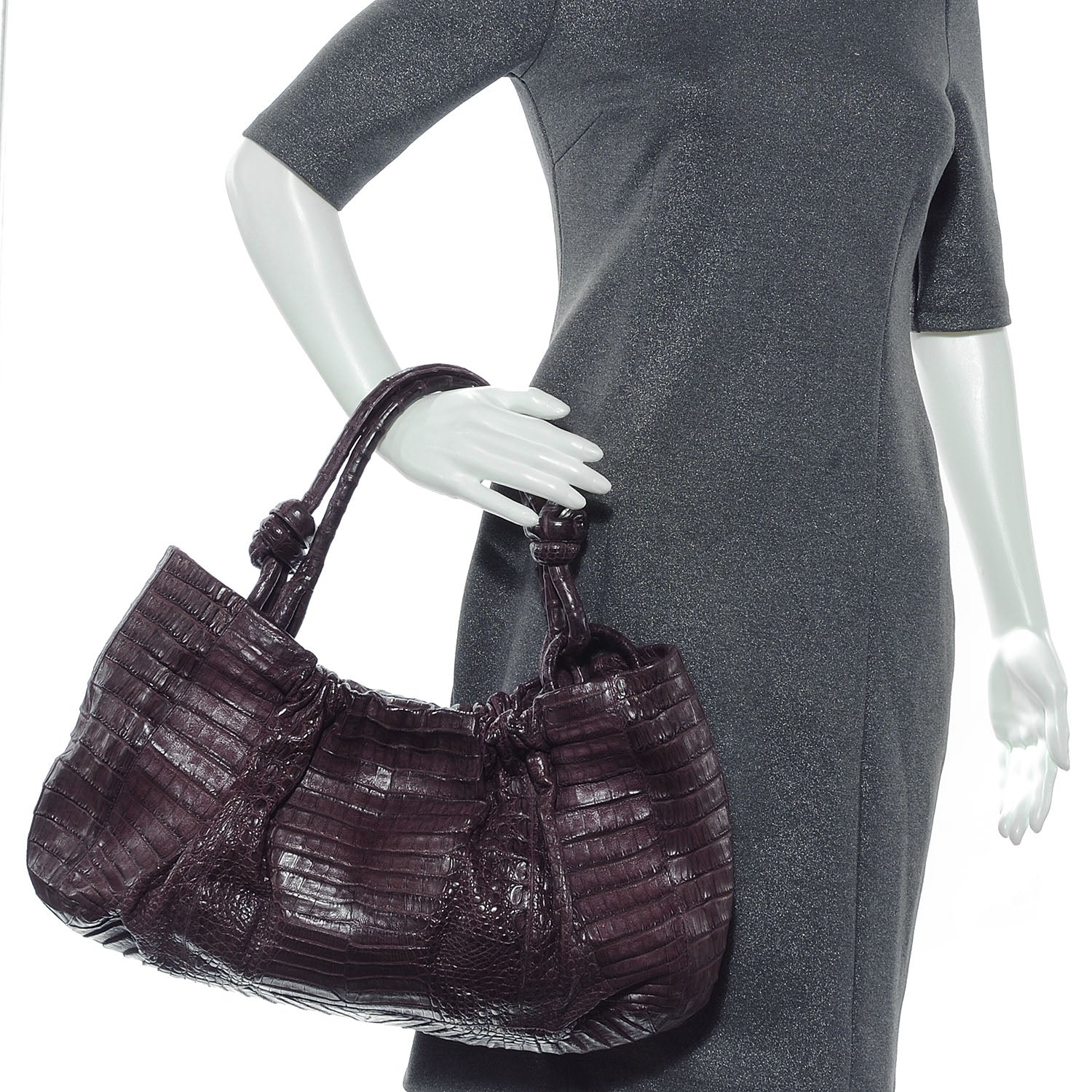 Nancy Gonzalez Crocodile Hobo Purple 2 of 6