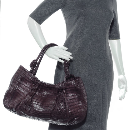 Nancy Gonzalez Crocodile Hobo Purple 2 of 6