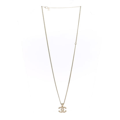 Chanel Tweed Effect CC Necklace Gold 3 of 7