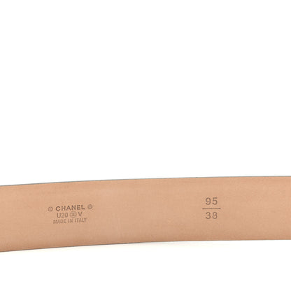 Chanel Calfskin Belt 95 38 Black 3 of 6