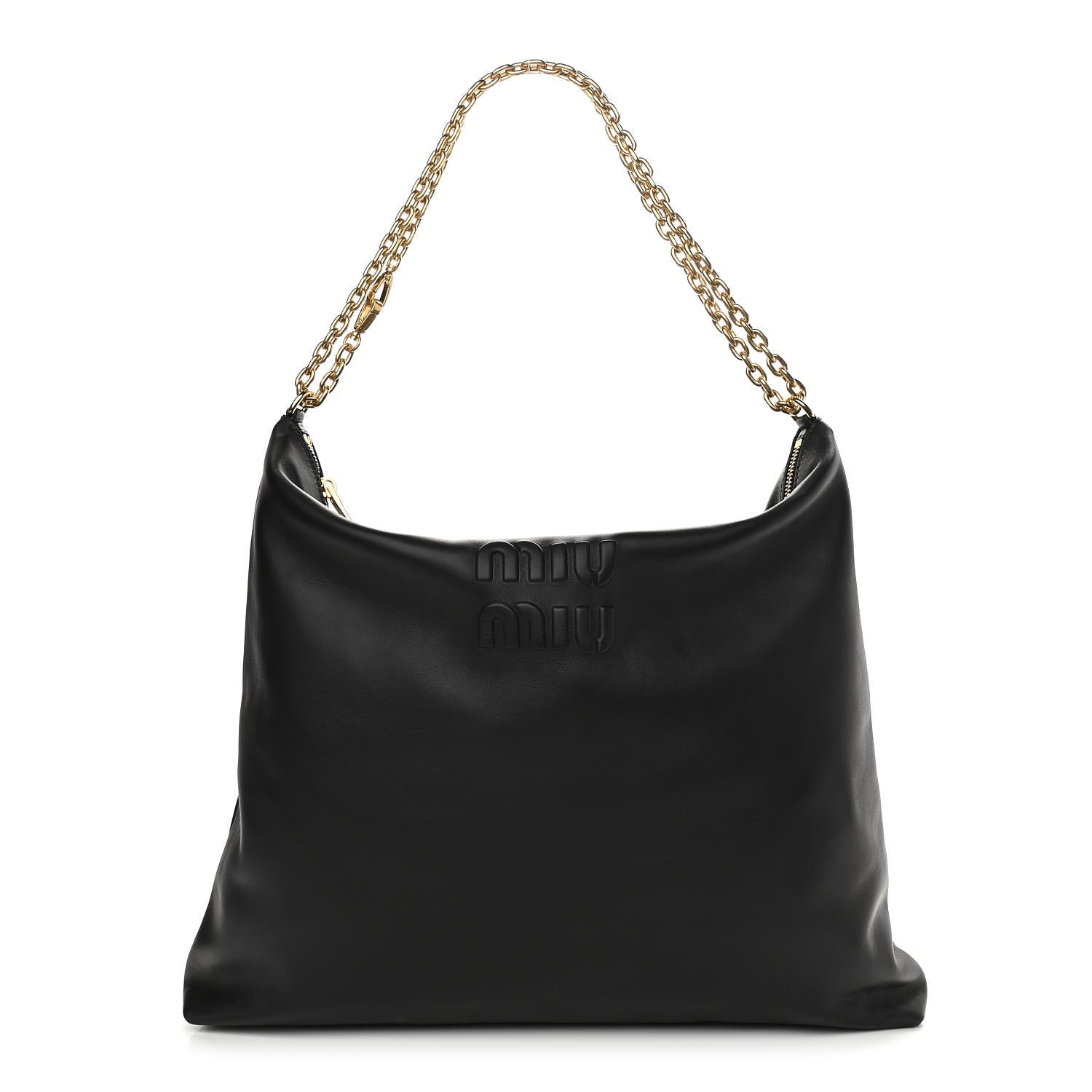Miu Miu Soft Calf Softy Shoulder Bag Black 1 of 11