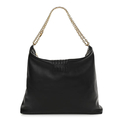 Miu Miu Soft Calf Softy Shoulder Bag Black 1 of 11