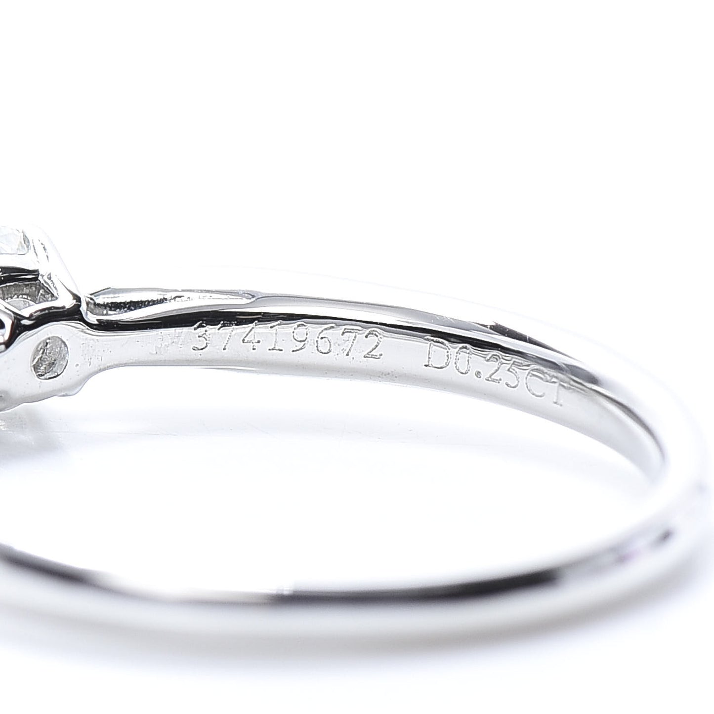 Platinum Diamond .25ct Round Brilliant Harmony Engagement Ring 49 5