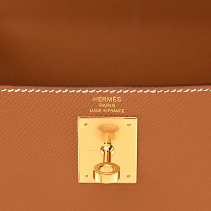 Hermes Epsom Kelly Sellier 28 Gold 6 of 11