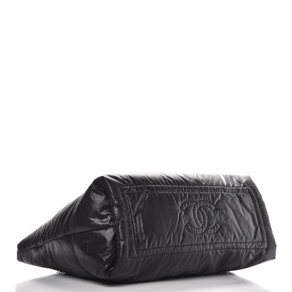 Chanel Nylon Quilted Medium Coco Cocoon Reversible Tote Black 6 of 9