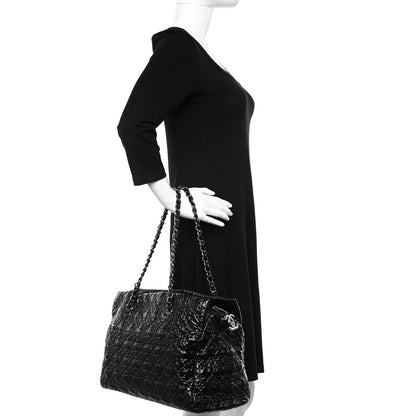 Chanel Vinyl Rock in Moscow Tote Black 3 of 12