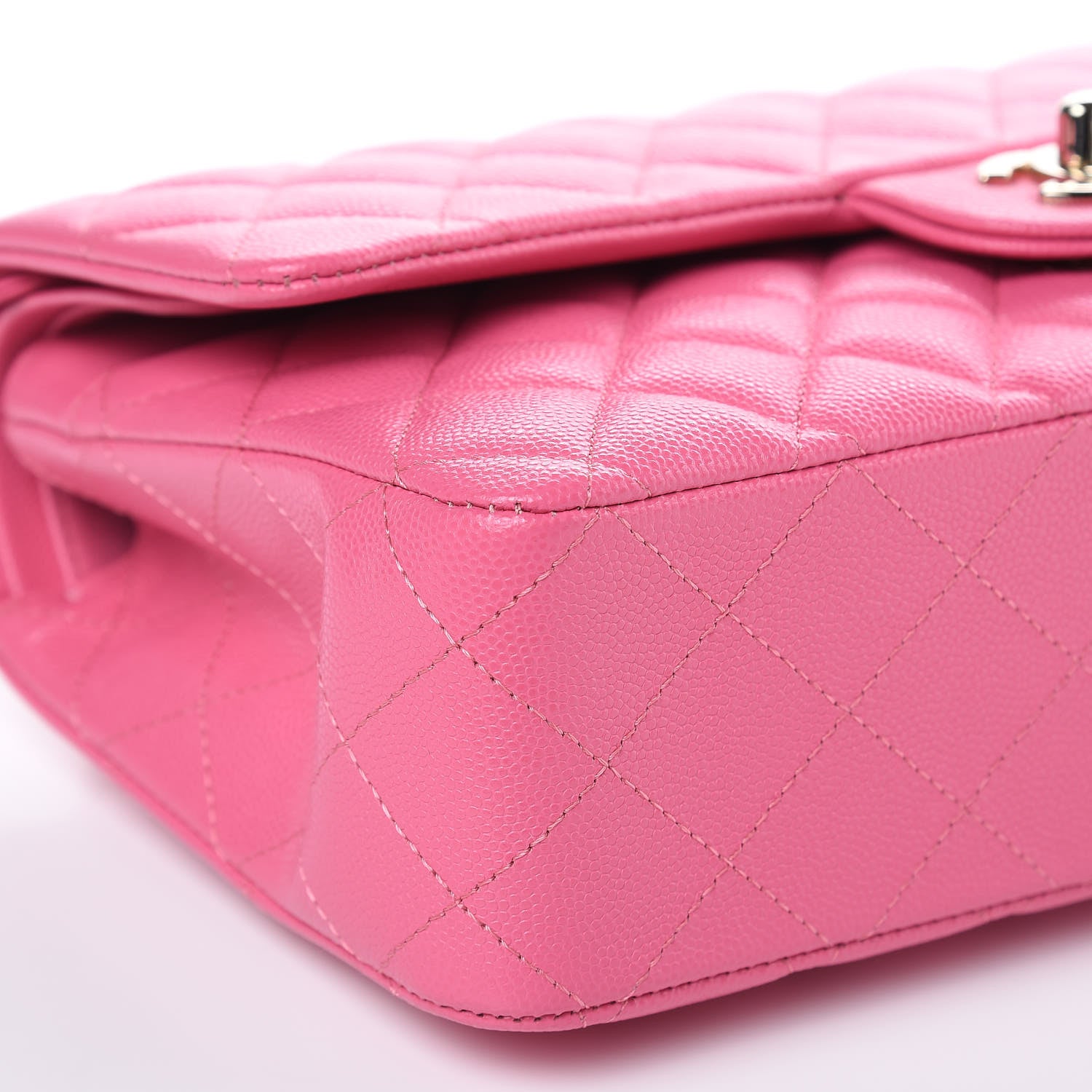Chanel Caviar Quilted Medium Double Flap Pink 8 of 11