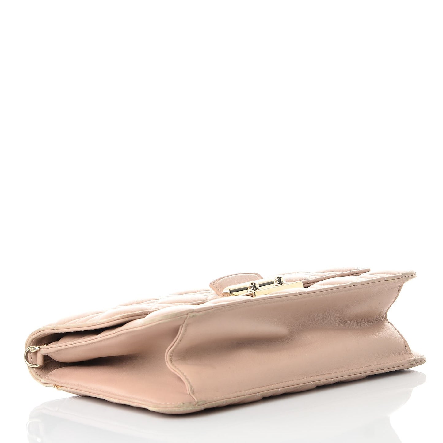 Lambskin Cannage Miss Dior Promenade Pouch Beige