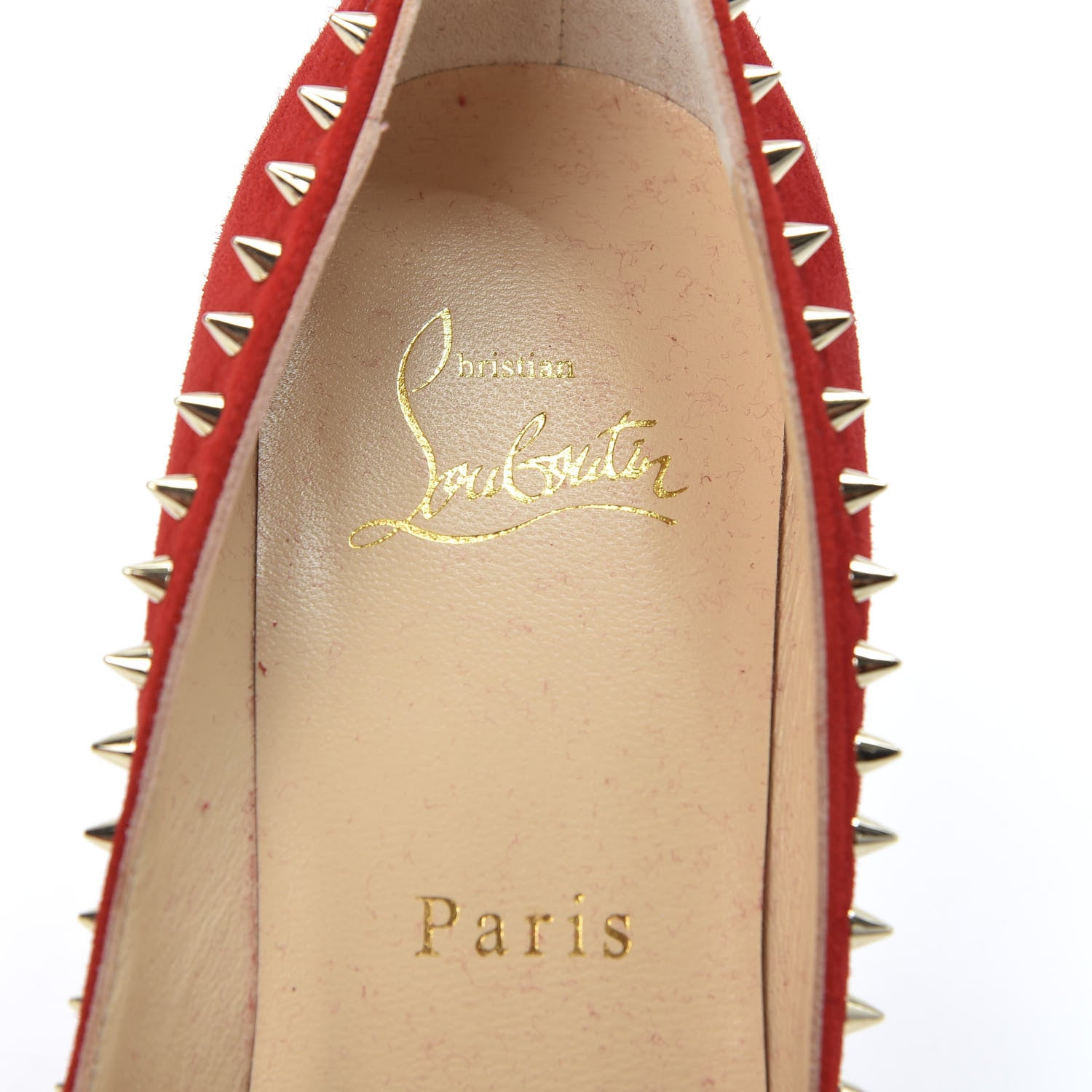 Christian Louboutin Veau Velours Anjalina 85 Pumps 35 Loubi 7 of 9