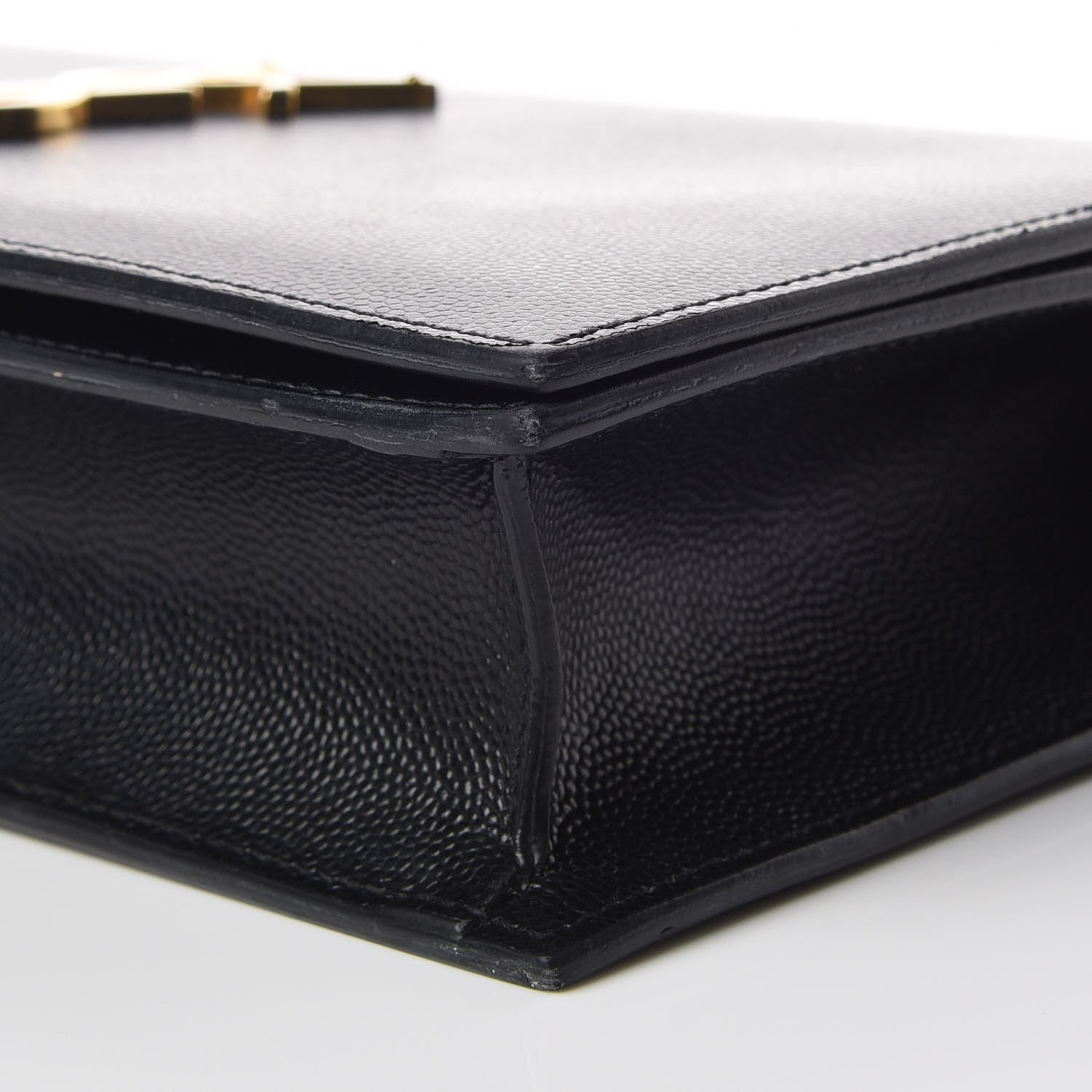 Saint Laurent Grain De Poudre Classic Monogram Kate Clutch Black 6 of 8
