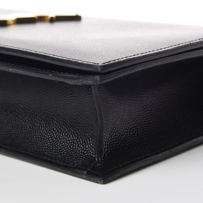 Saint Laurent Grain De Poudre Classic Monogram Kate Clutch Black 6 of 8