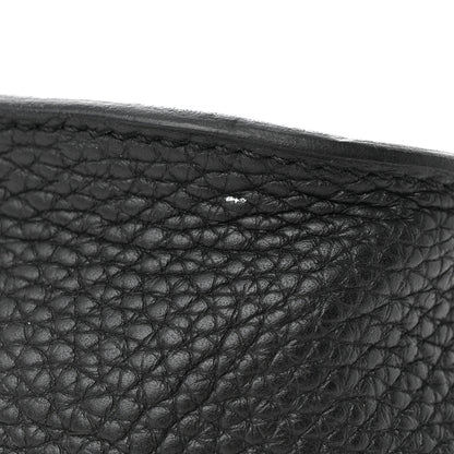 Hermes Taurillon Clemence Halzan 31 GM Black 11 of 13
