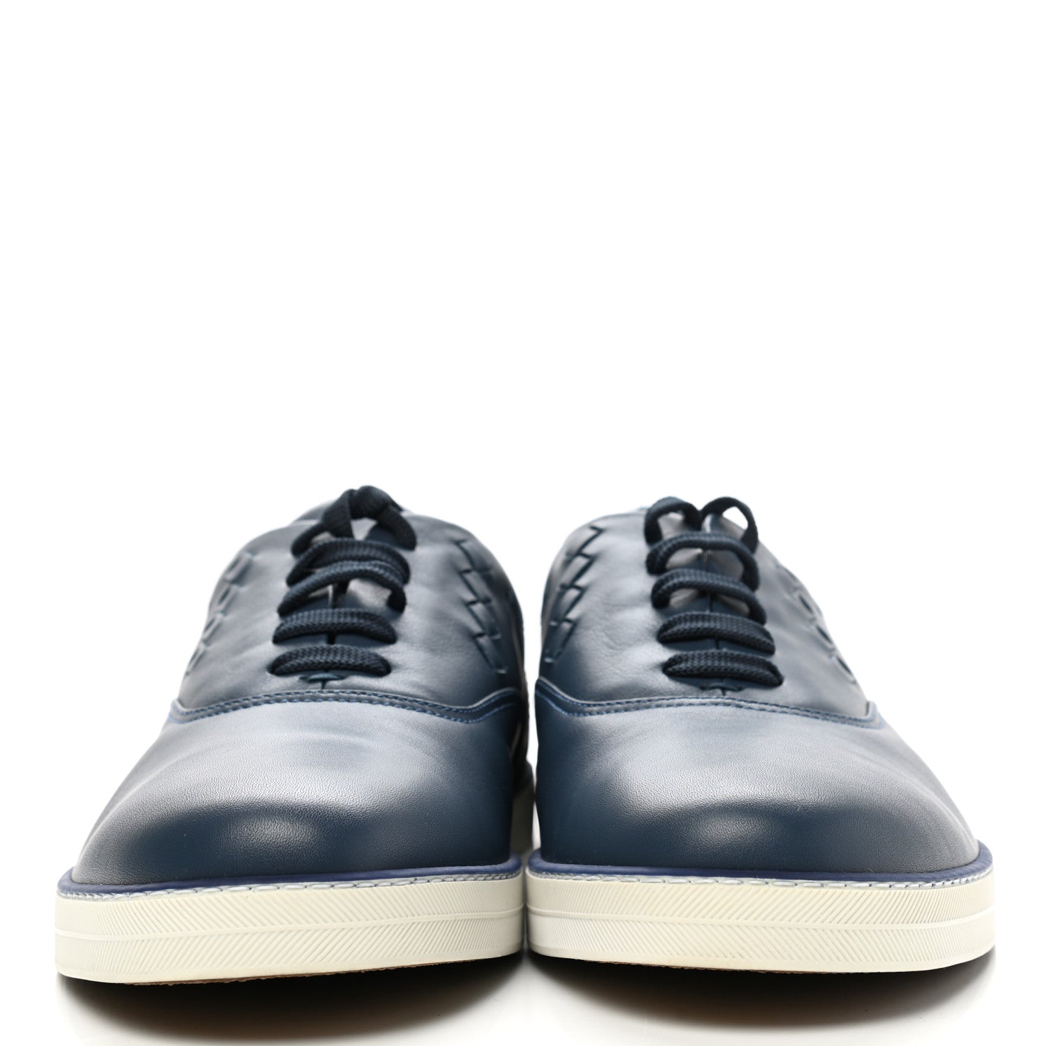 Bottega Veneta Nappa Intrecciato Speedster Sneakers 43.5 Denim 2 of 9