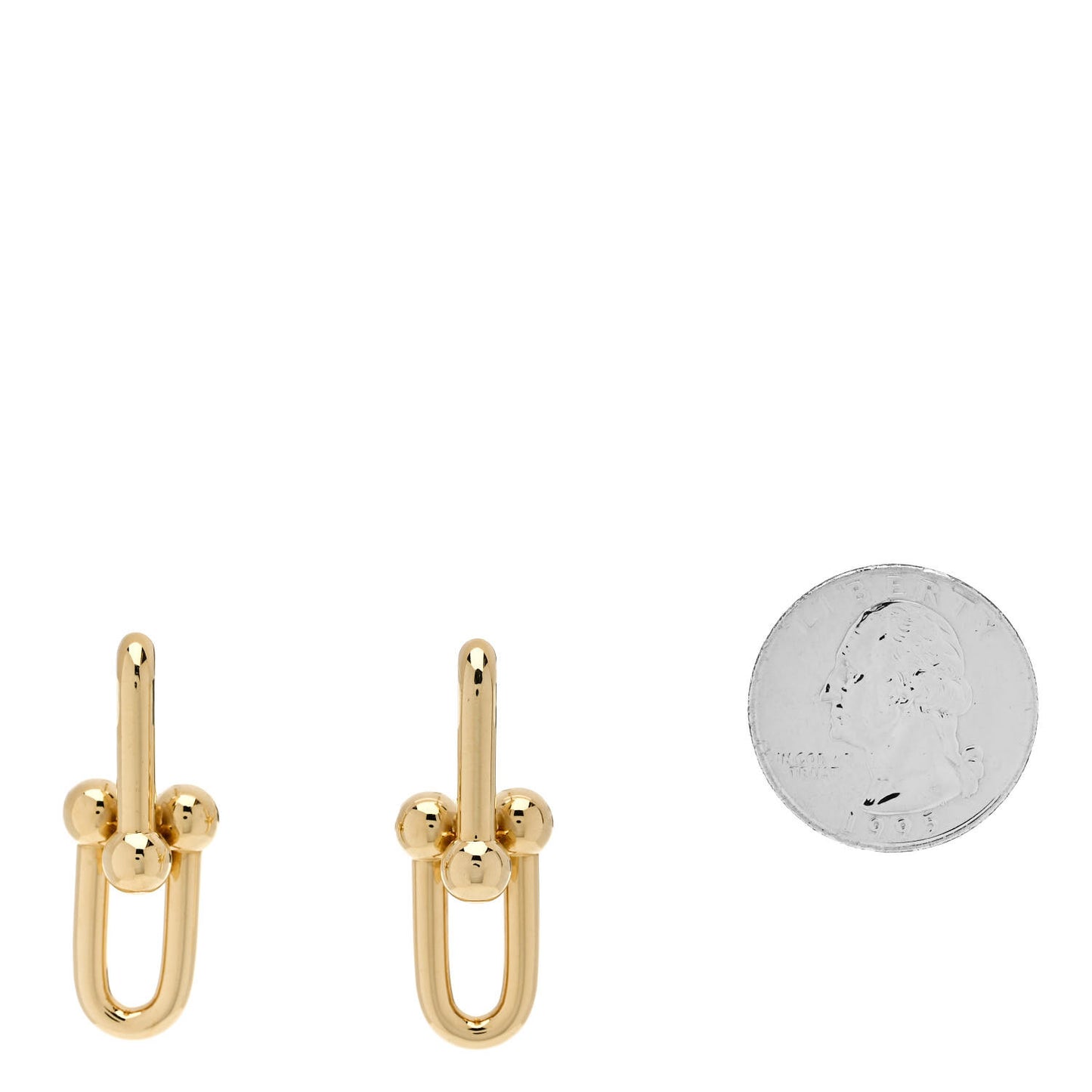 18K Yellow Gold Large HardWear Link Earrings