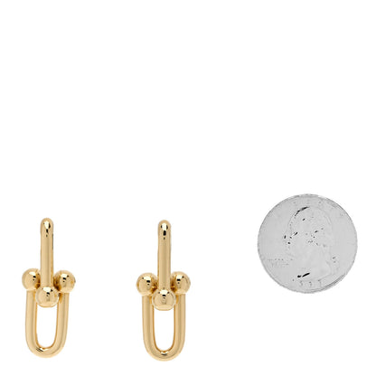 Tiffany 18K Yellow Gold Large HardWear Link Earrings 2 of 5