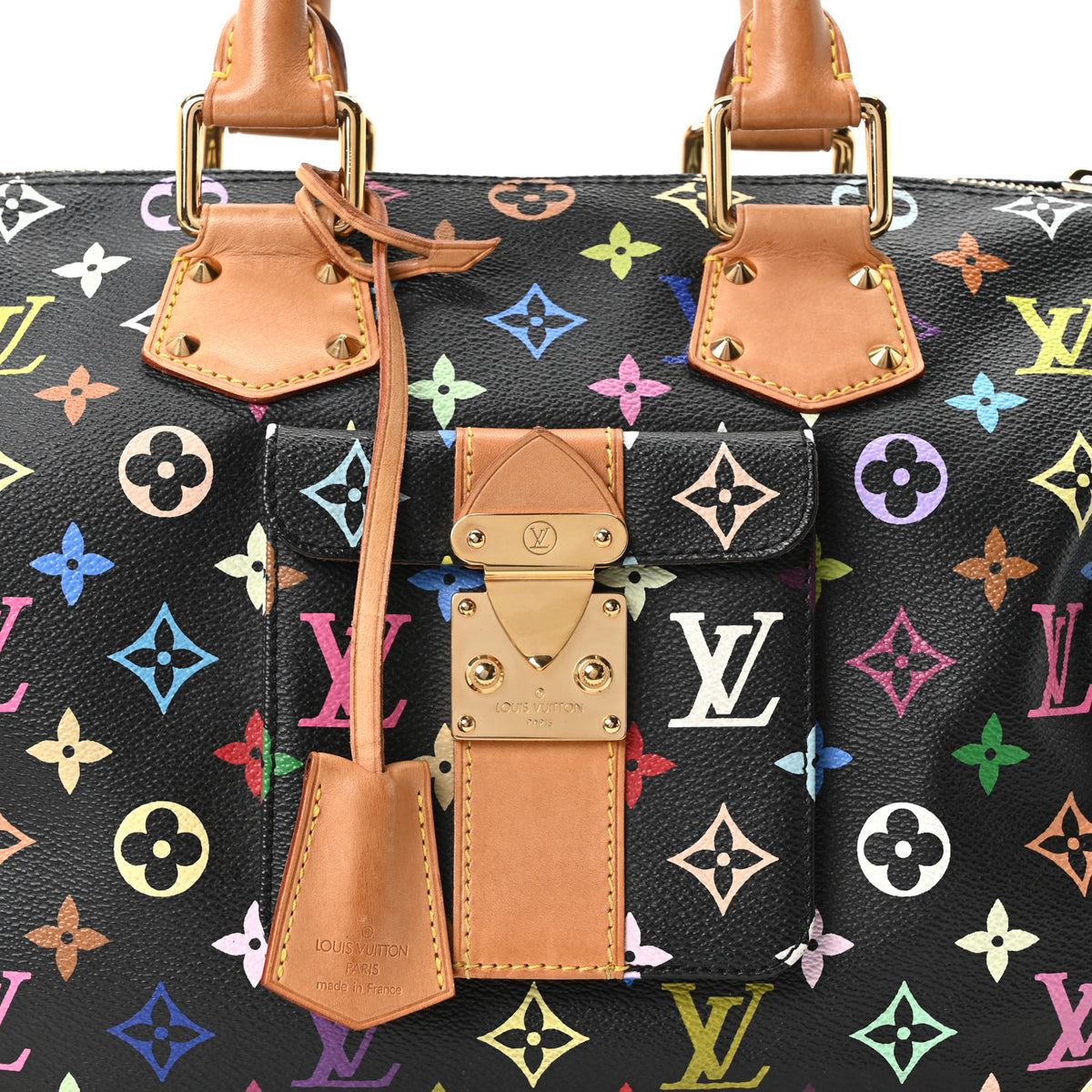Louis Vuitton Monogram Multicolor Speedy 30 Black 6 of 8