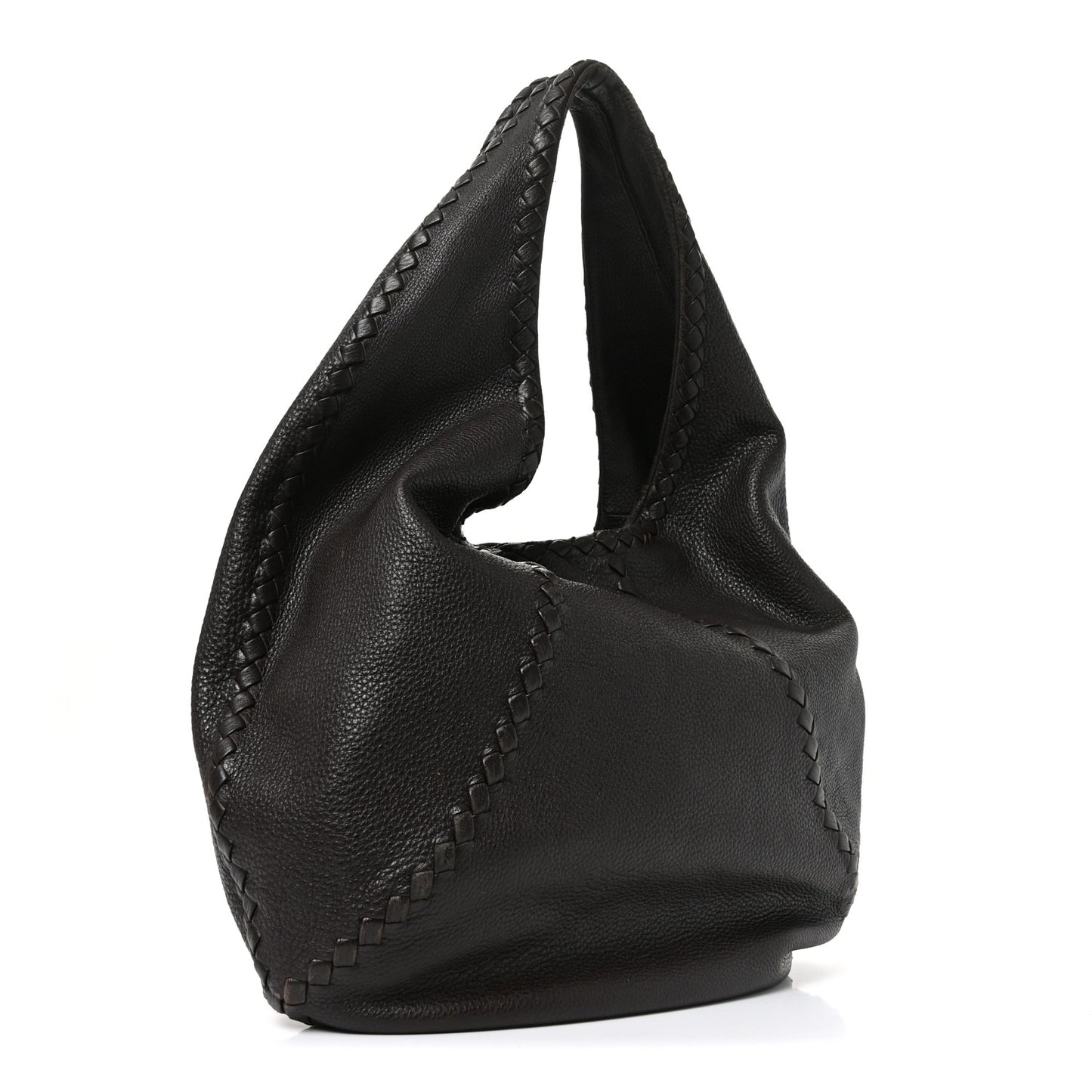 Cervo Deerskin Large Hobo Ebano