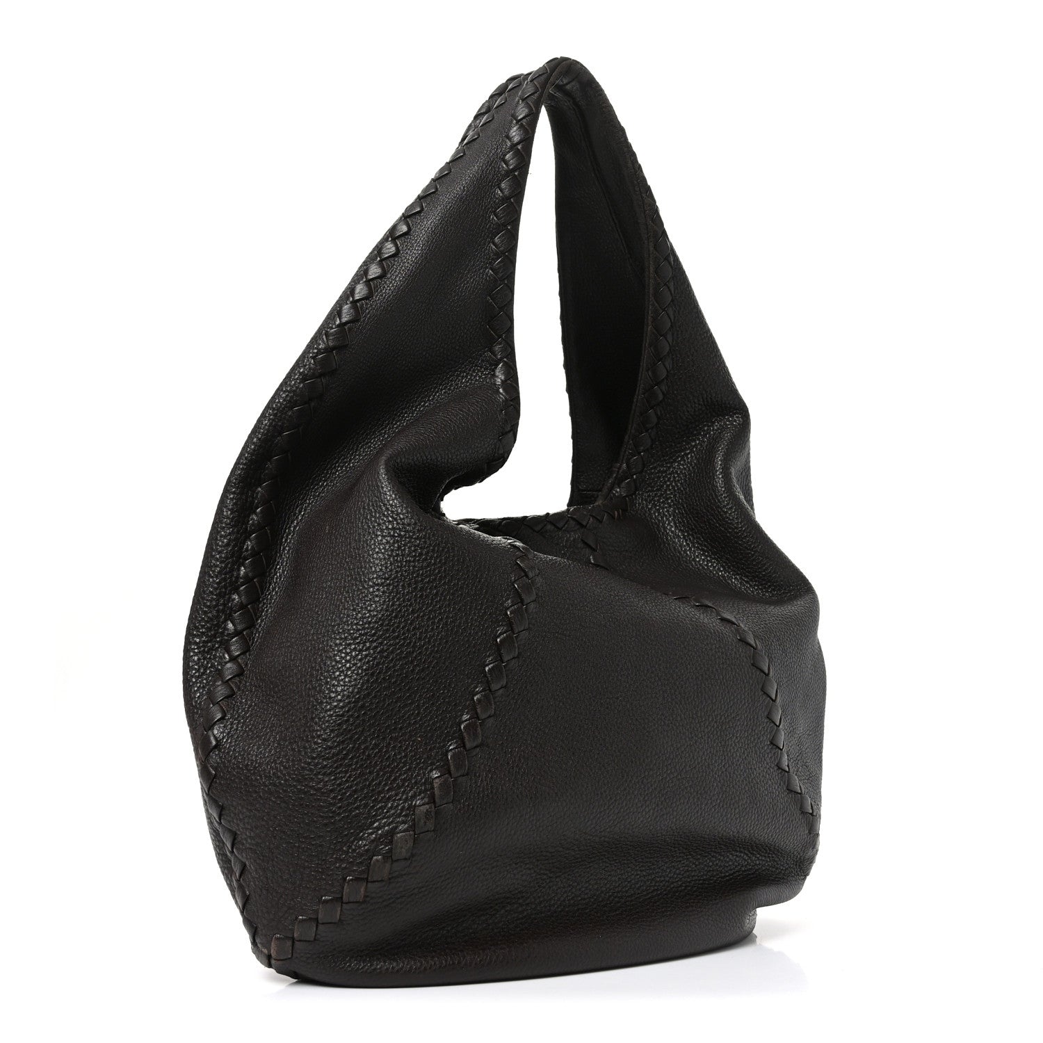 Bottega Veneta Cervo Deerskin Large Hobo Ebano 3 of 12