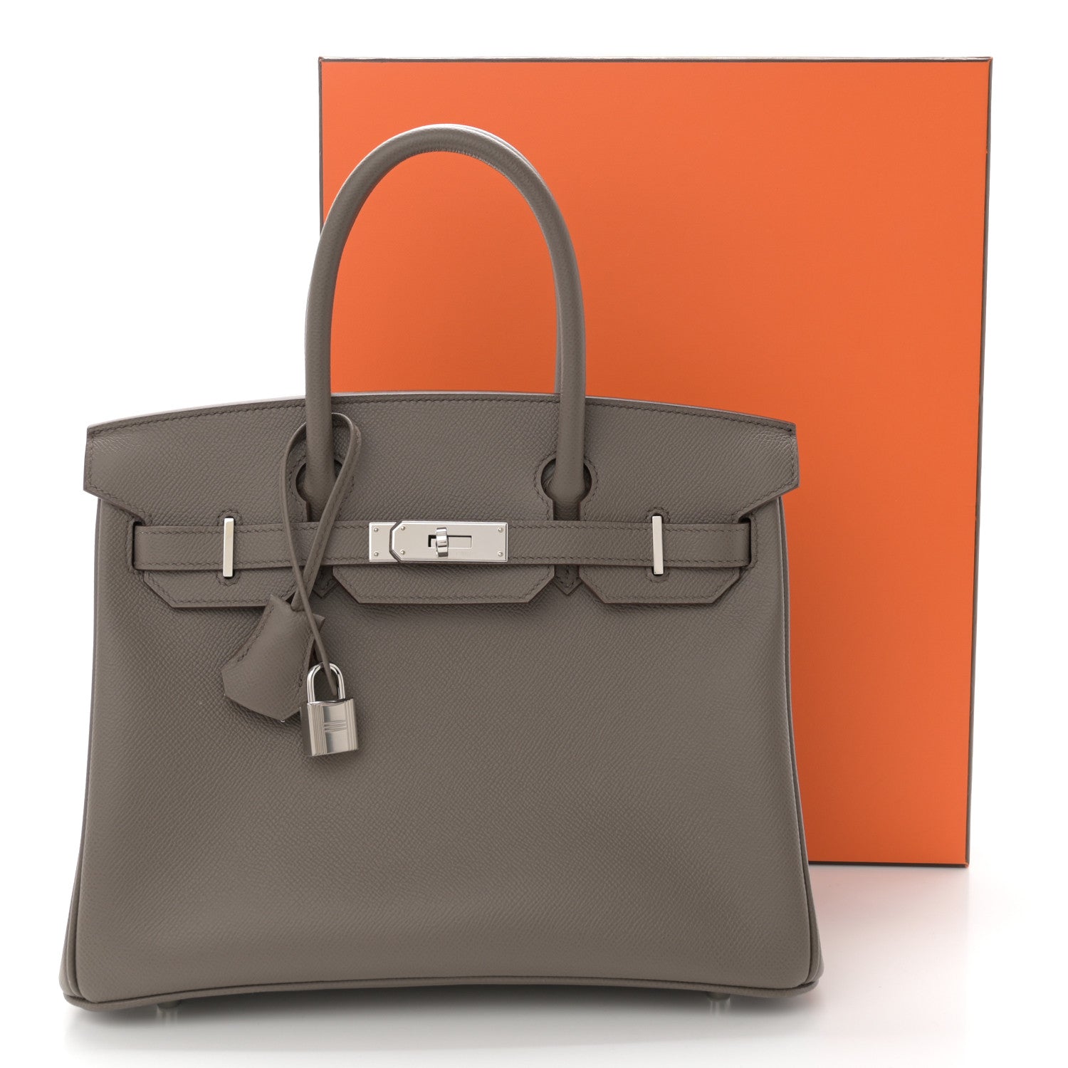Hermes Epsom Birkin 30 Etain 13 of 13