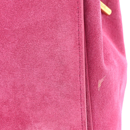 Saint Laurent Smooth Calfskin Suede Medium Reversible Monogram Kate Satchel Rose Rubis 20 of 20