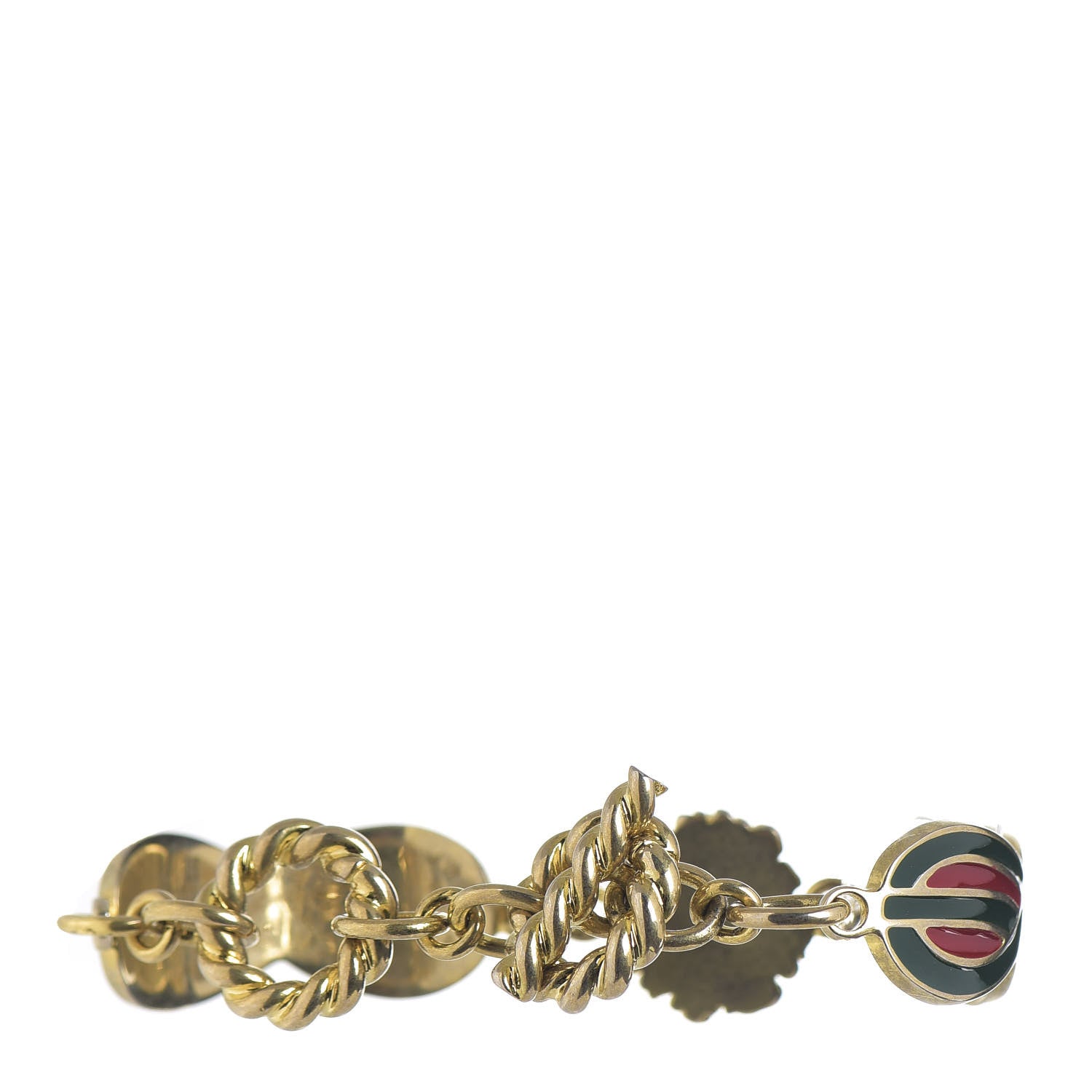 Gucci Metal Enamel Web Lionhead Bracelet 2 of 4