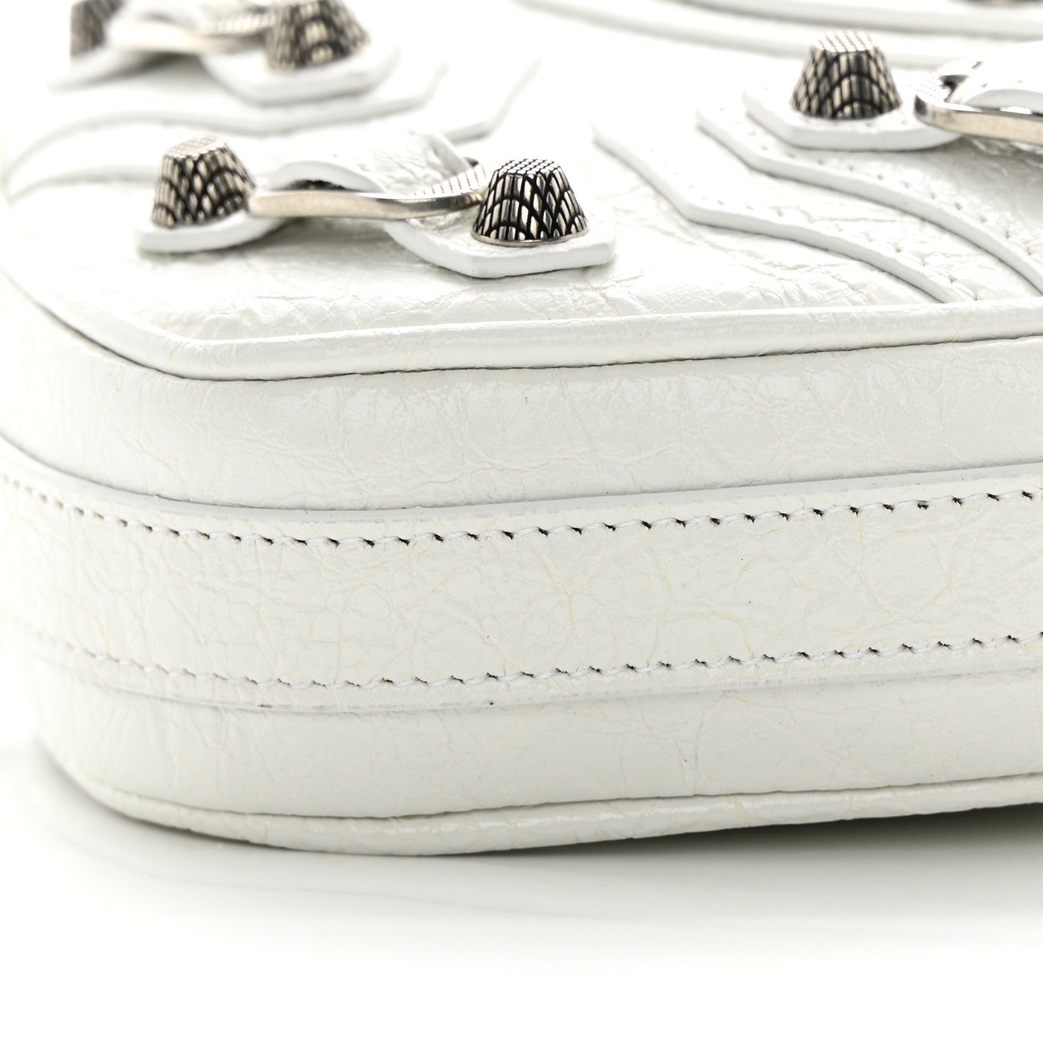 Balenciaga Agneau Arena Mini Le Cagole Heart Bag Optic White 10 of 14