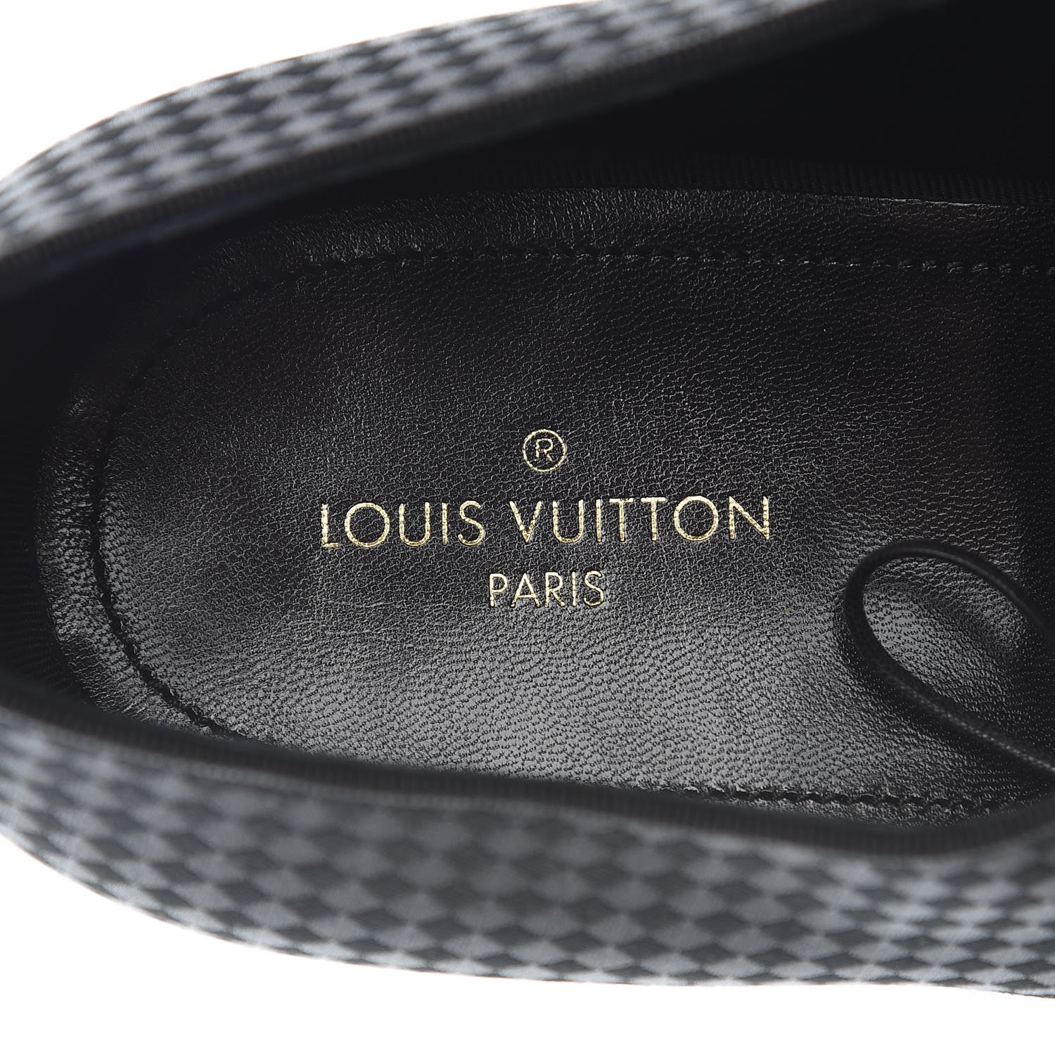 Louis Vuitton Petit Damier Patent Solferino Derby 9 Black 5 of 7