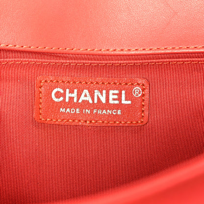 Chanel Lambskin Tweed Medium Boy Flap Coral 6 of 11