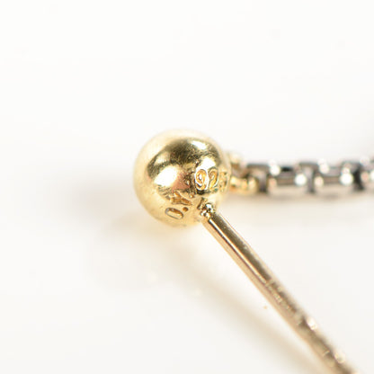 David Yurman Sterling Silver 18K Yellow Gold Pearl Drop Earrings 5 of 7
