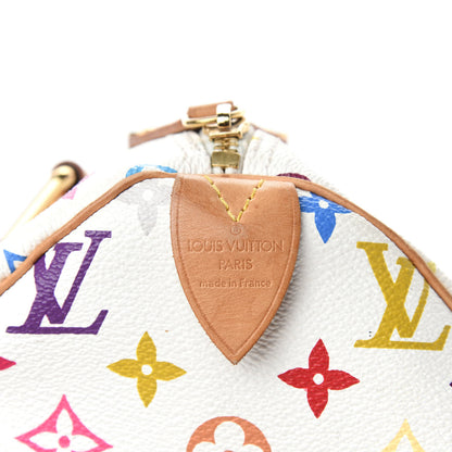 Louis Vuitton Monogram Multicolor Speedy 30 White 8 of 10