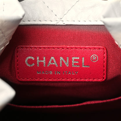 Chanel Aged Calfskin Quilted Small Gabrielle Backpack White 6 of 9