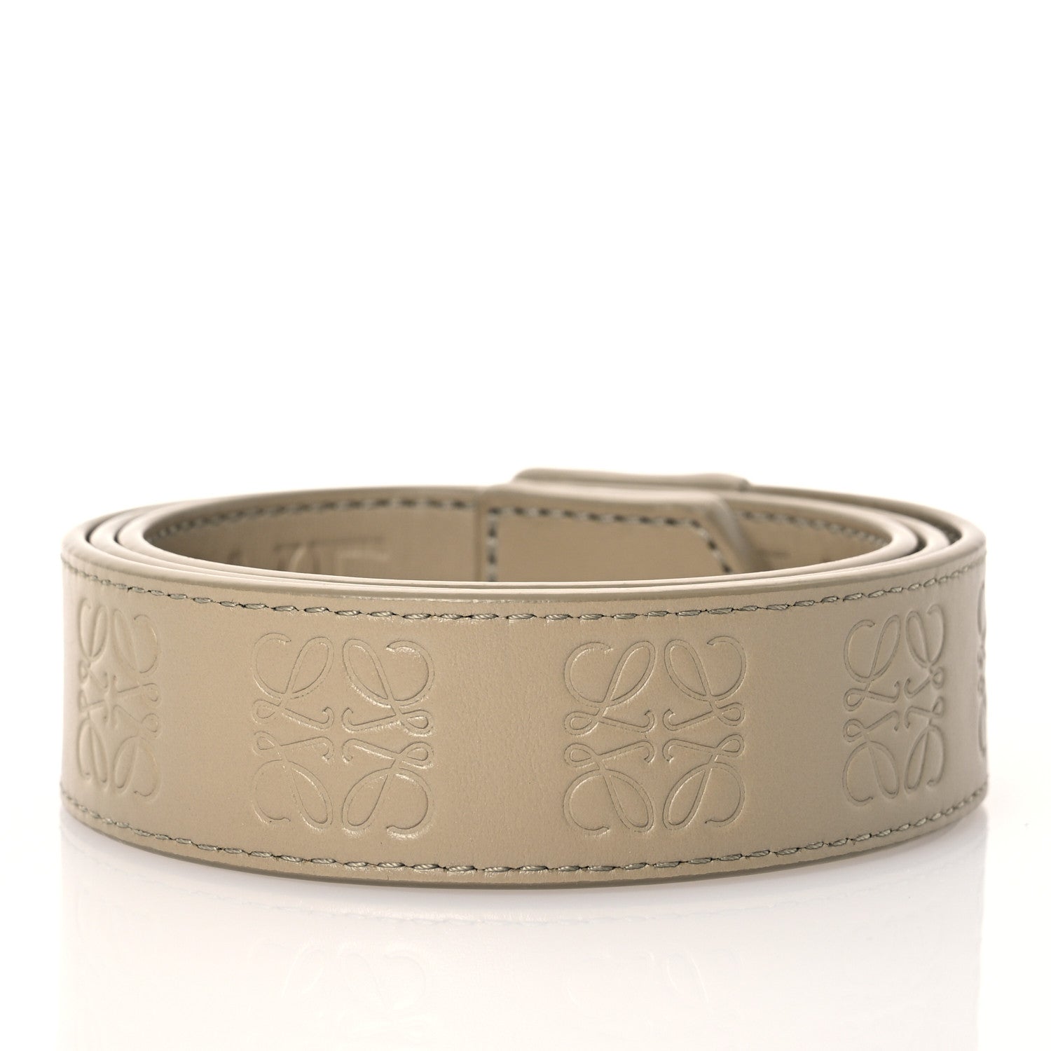 Loewe Satin Calfskin Embossed Anagram Strap Clay Green 2 of 6