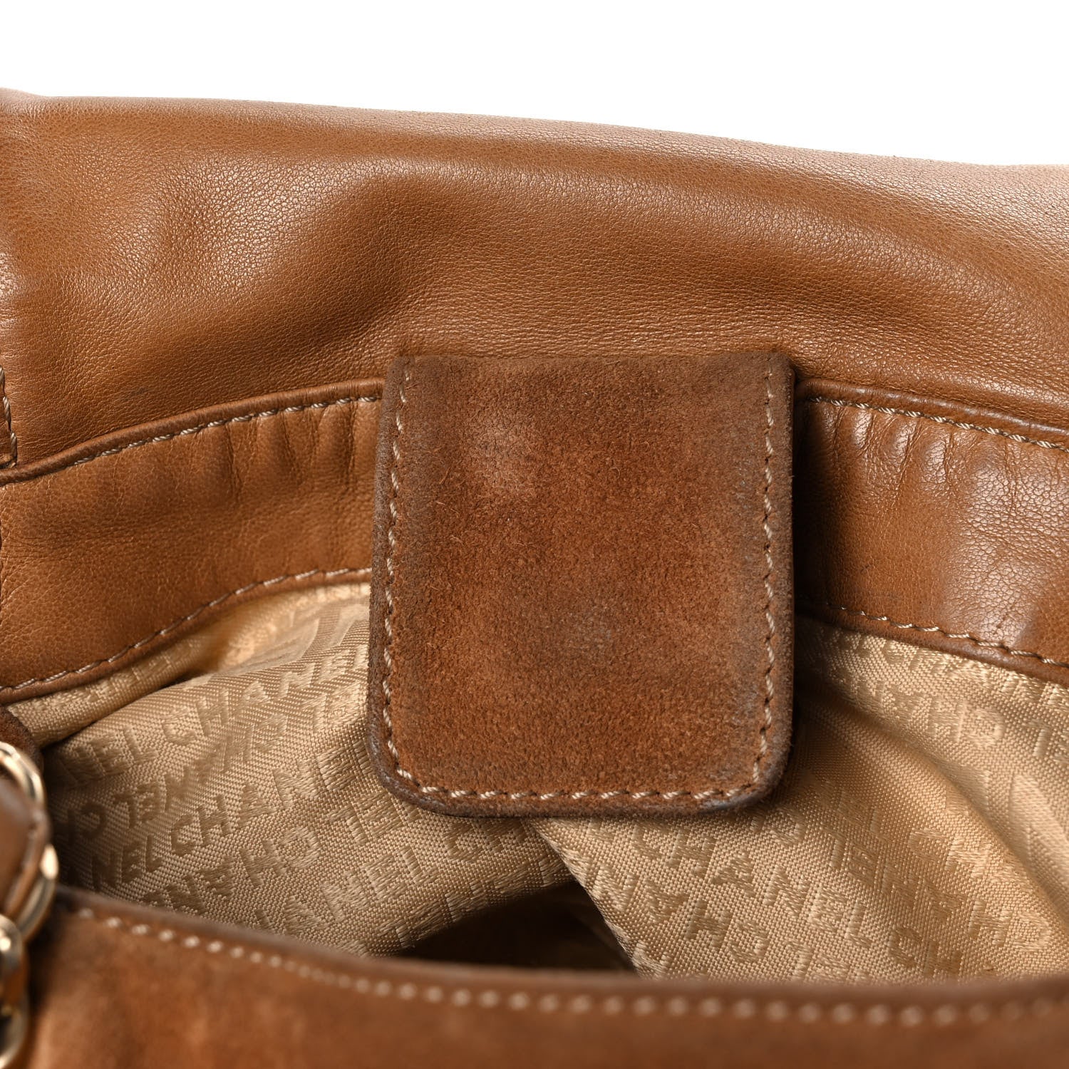 Chanel Suede Accordion Flap Brown 12 of 12