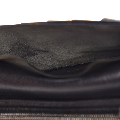 Hermes Lizard Bearn Gusset Wallet Black 12 of 14
